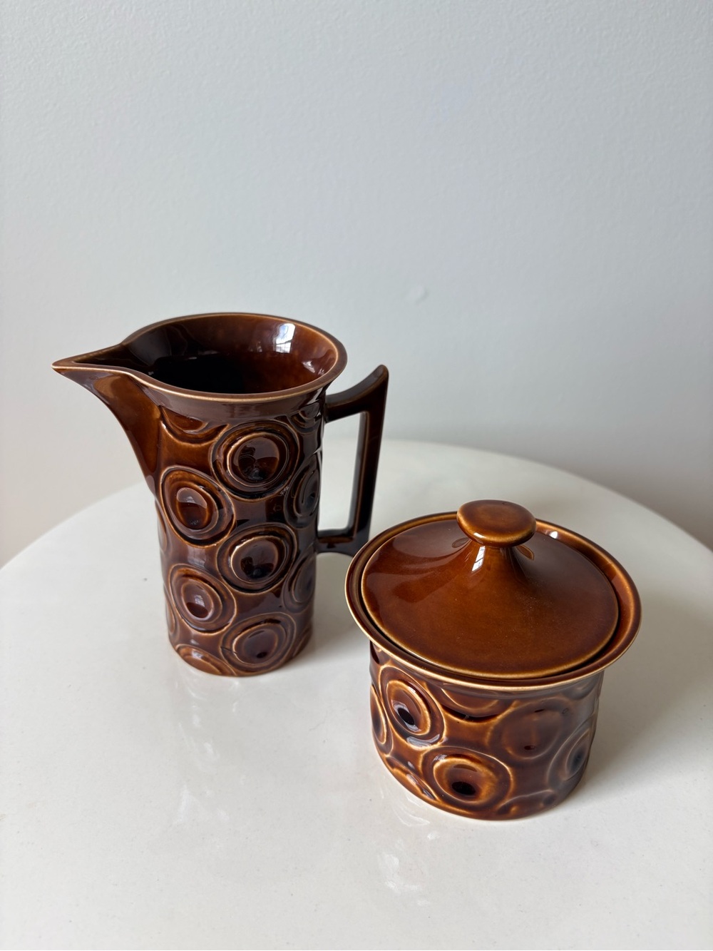 Vintage Portmeirion “Jupiter” by Susan Williams-Ellis Cream & Sugar Set